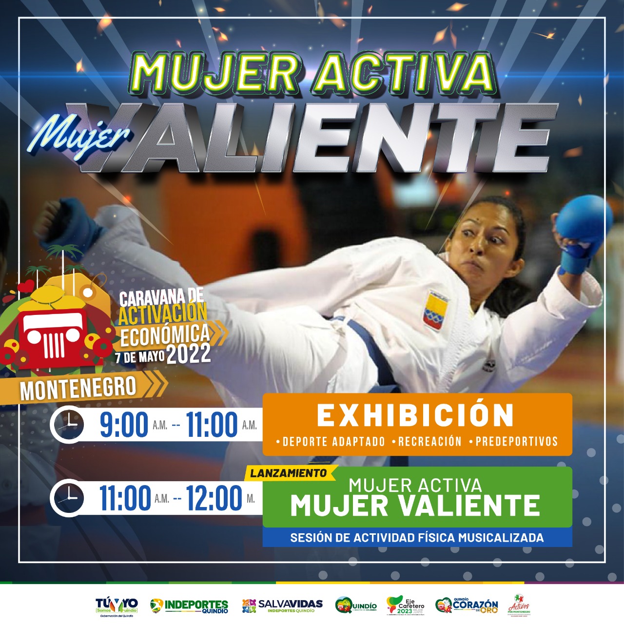 A LA CARAVANA DE ACTIVACIÓN ECONÓMICA, LLEGA LA ESTRATEGIA “MUJER ACTIVA, MUJER VALIENTE”
